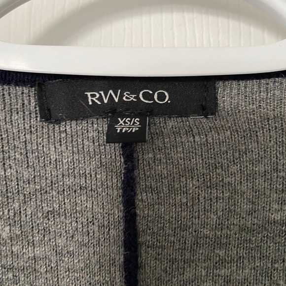 RW&CO Navy Grey Poncho XS/S - Picture 4 of 8